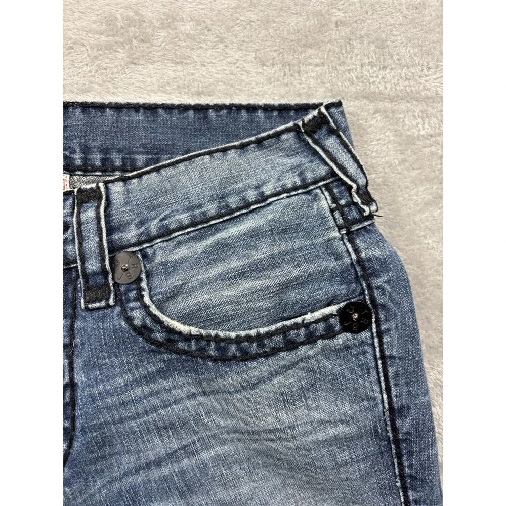 True Religion Ricky Super T Jeans USA Made Vintage Y2K Flap Pockets 31